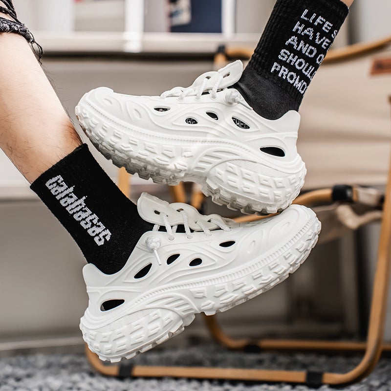 Heel Slippers Summer Outwear Driving Dual-Use New Beach Sandals Men'S Thick Sole Shoes For Couple - Image 5